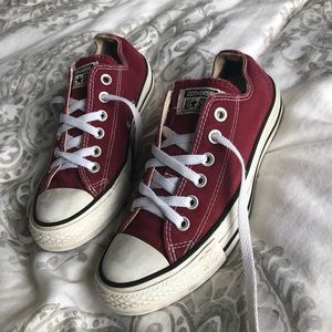 Size 7 women’s All Star Maroon Low Top Converse